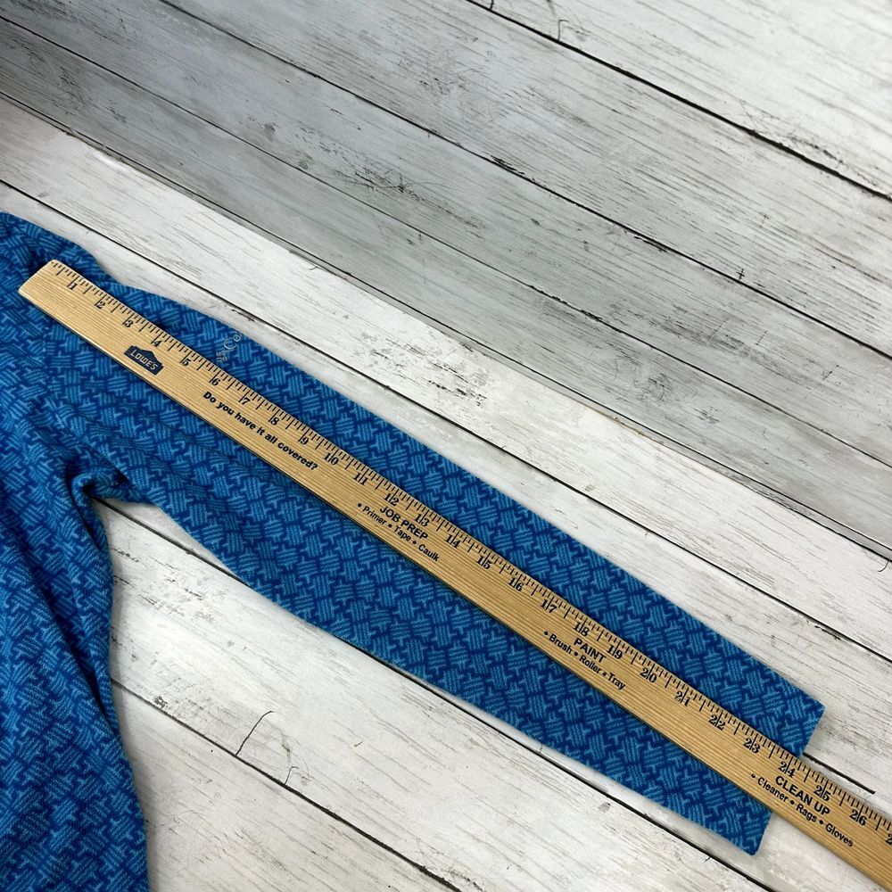 Columbia Womens Medium 1/4 Zip‎ blue lightweight geometric - Picture 7 of 8